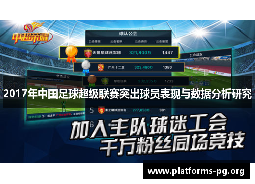 2017年中国足球超级联赛突出球员表现与数据分析研究